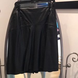 BCBG Maxazira Black Pleather Skirt
